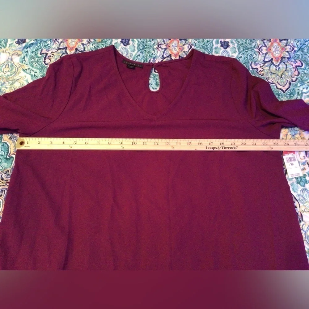 2xl Long purple Sleeve Dress (0004) - Picture 4 of 7